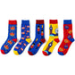 Unisex London Crew Sock 5 Pairs Size 4-11 UK