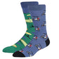 Sports Themed Cricket Golf & Rugby Odd Socks 3 Pairs Size 6-11 UK