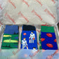 Sports Themed Cricket Golf & Rugby Odd Socks 3 Pairs Size 6-11 UK