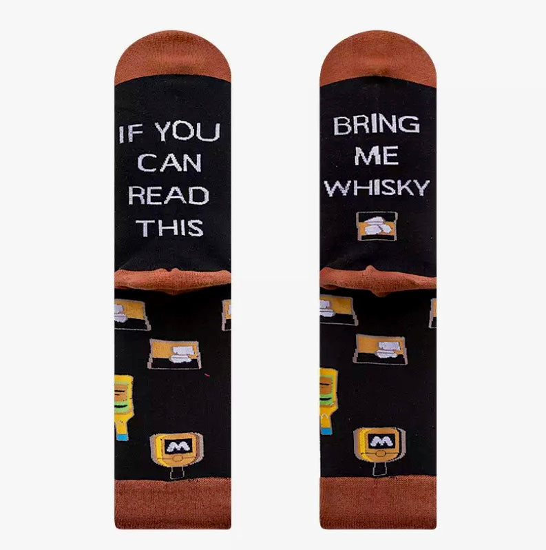 Unisex Beer, Wine and Whisky Socks 3 Pairs Size 6-12 UK