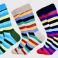 5 Pairs Pack Hoop Assorted Colours Patterned Cotton Ladies Socks! UK Size 5 1/2 -10 1/2 ( pack A)